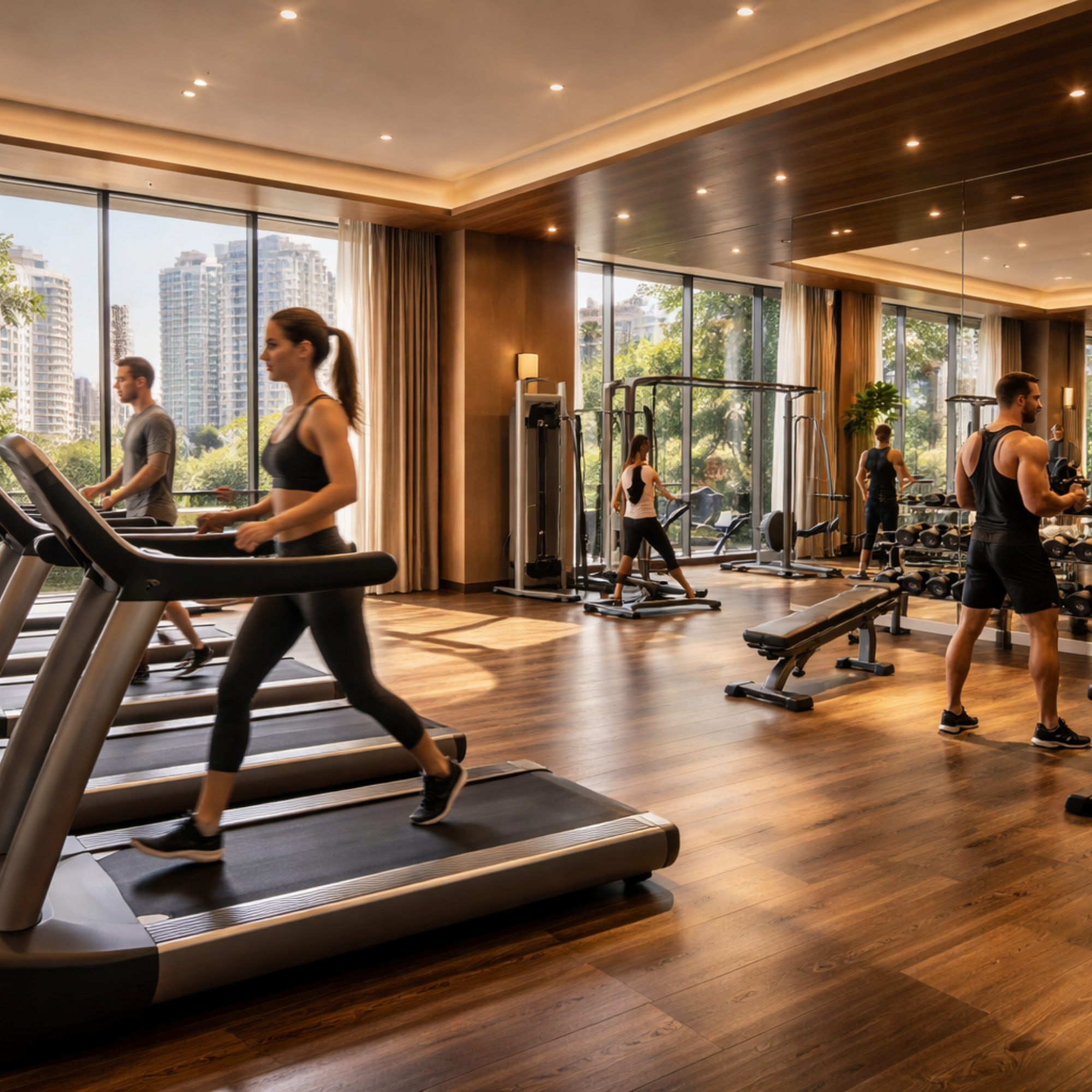 Gera Island of Joy gymnasium fitness centre amenity ChildCentric Homes Kharadi Pune