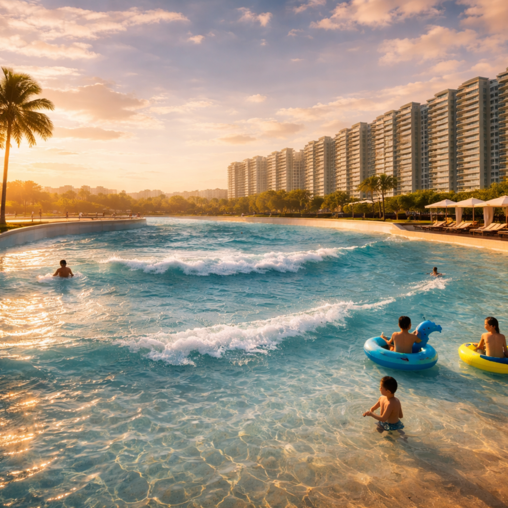 Gera Island of Joy swimming pool amenity integrated township East Kharadi Pune
