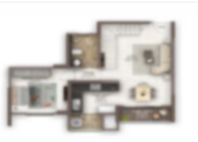 Gera Island of Joy 2 BHK floor plan East Kharadi Pune