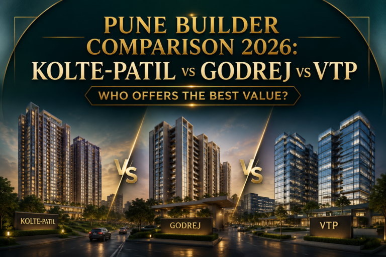 Pune Builder Comparison 2026: Kolte-Patil vs Godrej vs VTP Who Offers the Best Value?