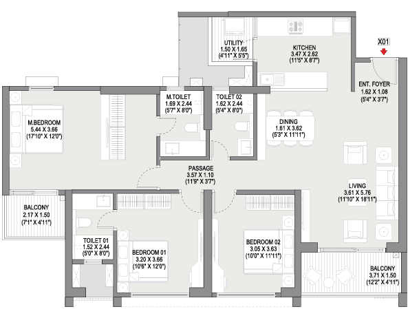 Godrej Ivara 3 BHK