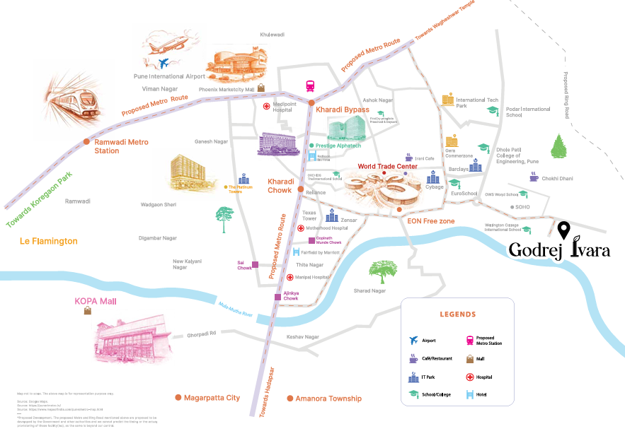 Godrej Ivara Location Map