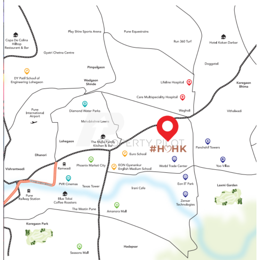 Kohinoor Kaleido phase 2 location map